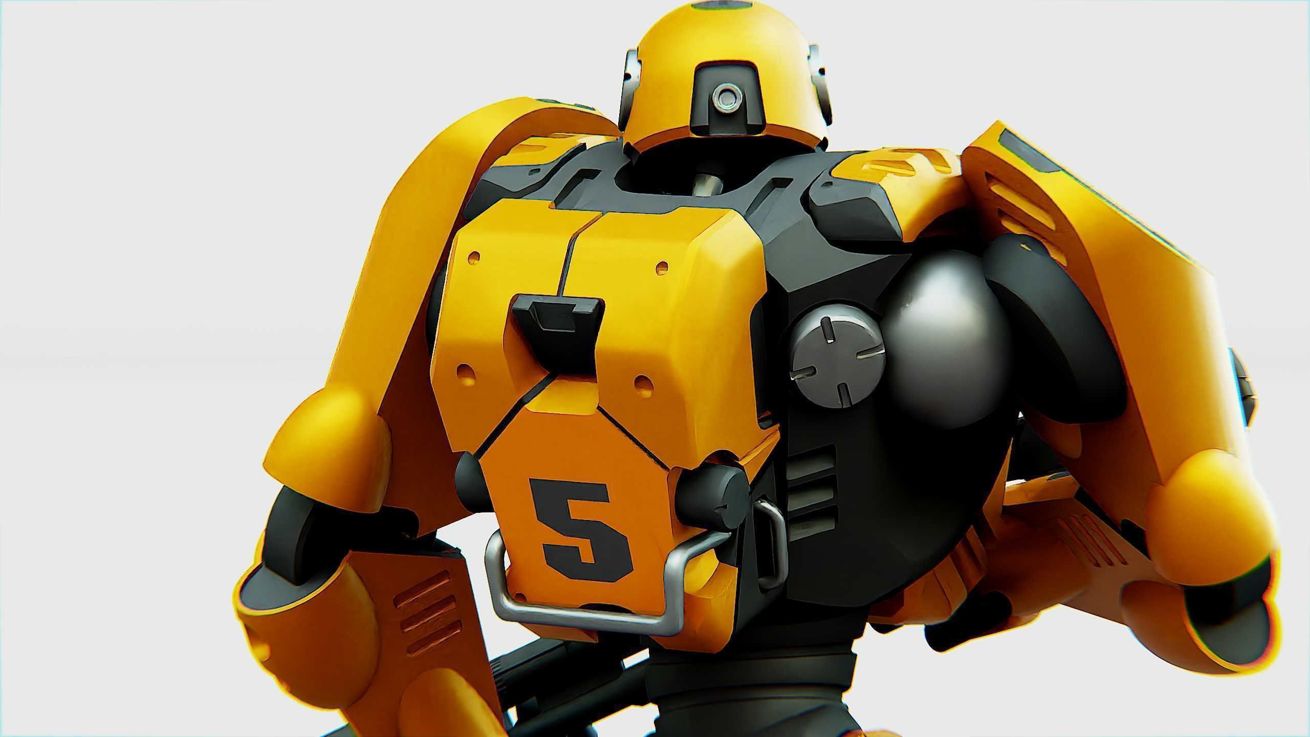 BATTLE DROID QORA  Rigged for Unreal Engine - Unity - MIXAMO 3D model_21