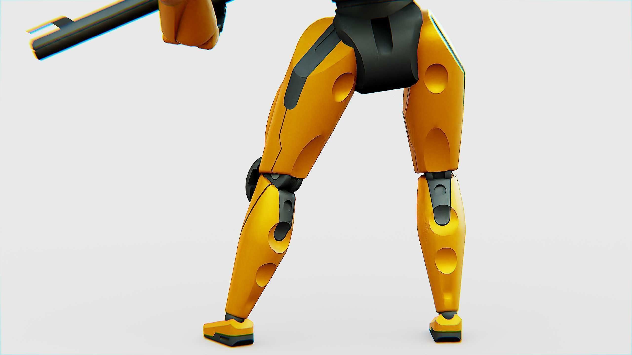 BATTLE DROID QORA  Rigged for Unreal Engine - Unity - MIXAMO 3D model_23