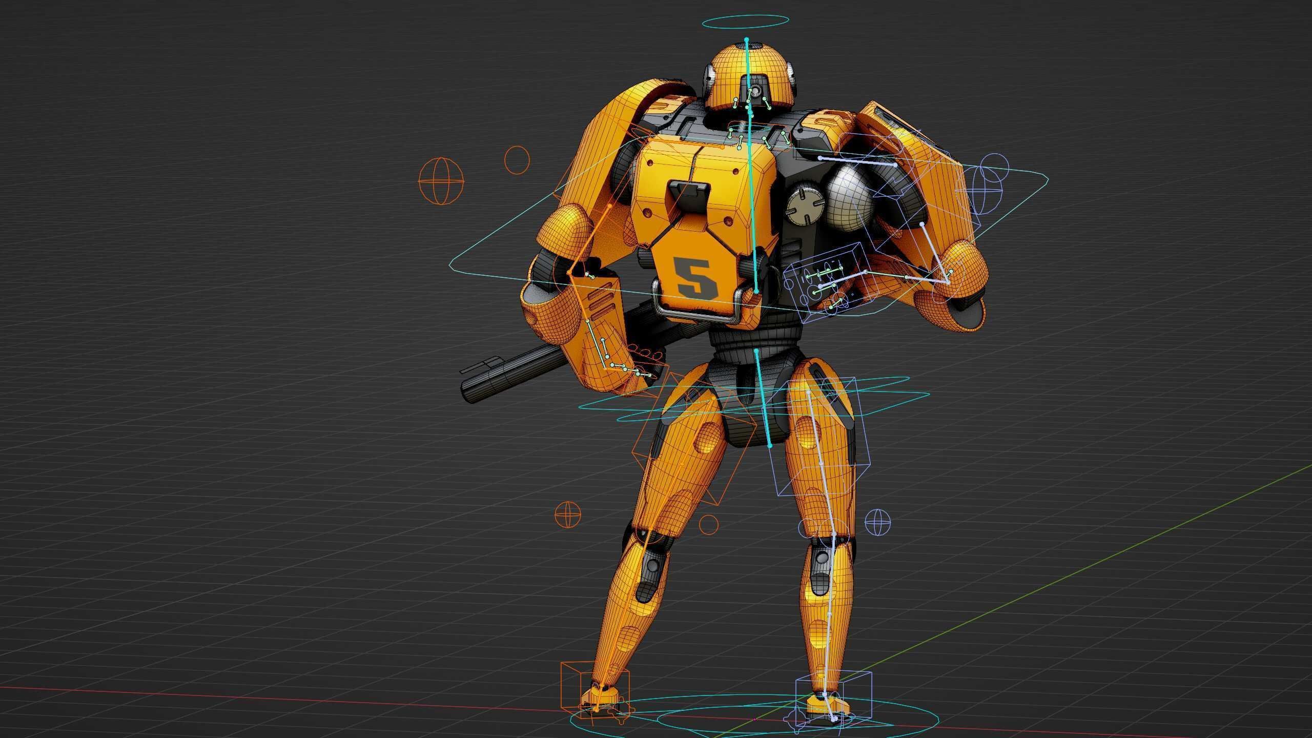 BATTLE DROID QORA  Rigged for Unreal Engine - Unity - MIXAMO 3D model_38