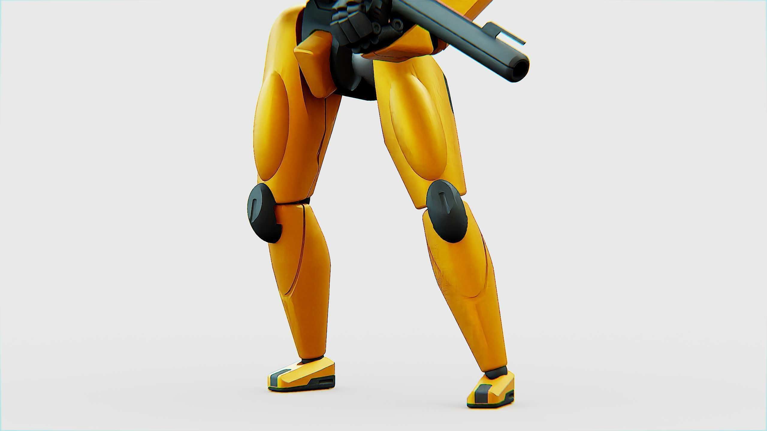 BATTLE DROID QORA  Rigged for Unreal Engine - Unity - MIXAMO 3D model_22