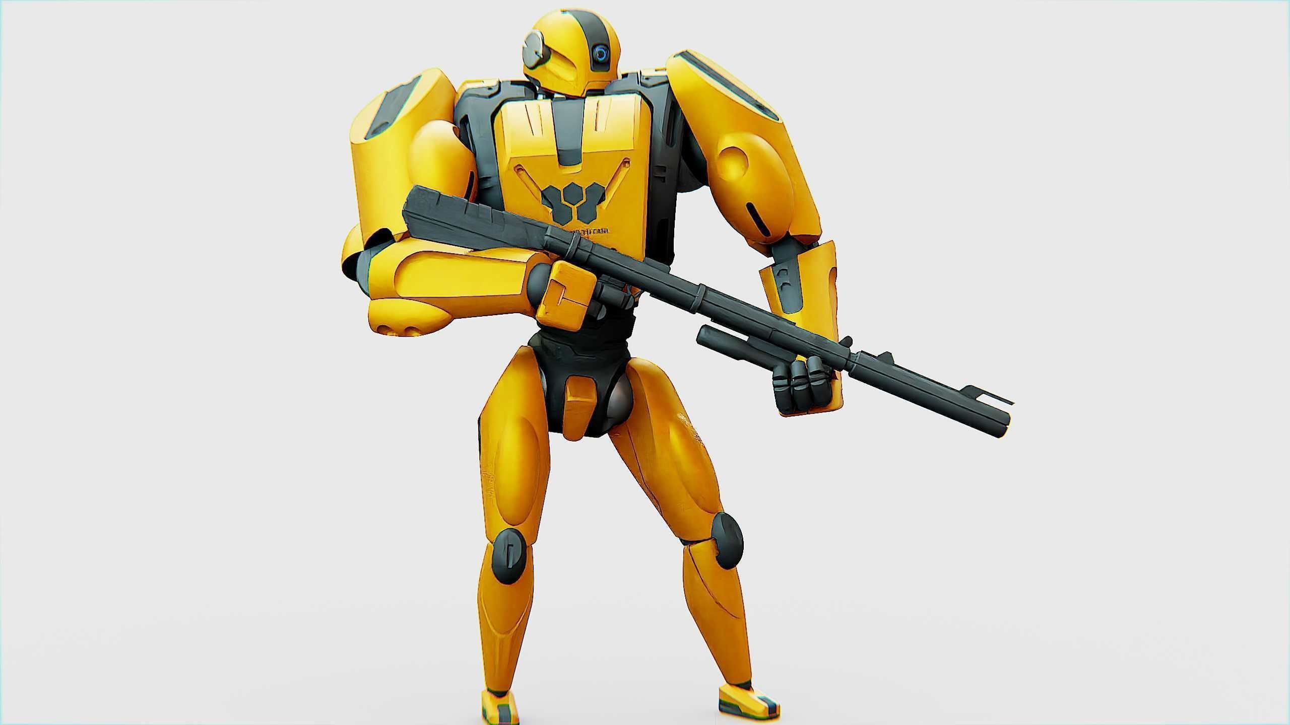 BATTLE DROID QORA  Rigged for Unreal Engine - Unity - MIXAMO 3D model_16