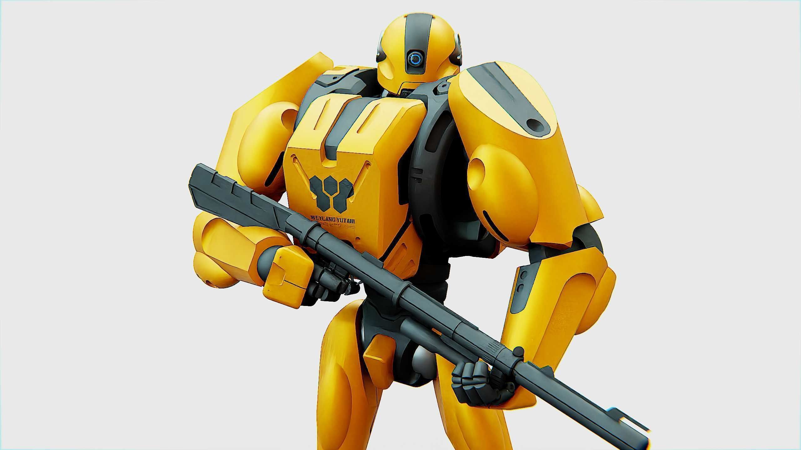 BATTLE DROID QORA  Rigged for Unreal Engine - Unity - MIXAMO 3D model_18