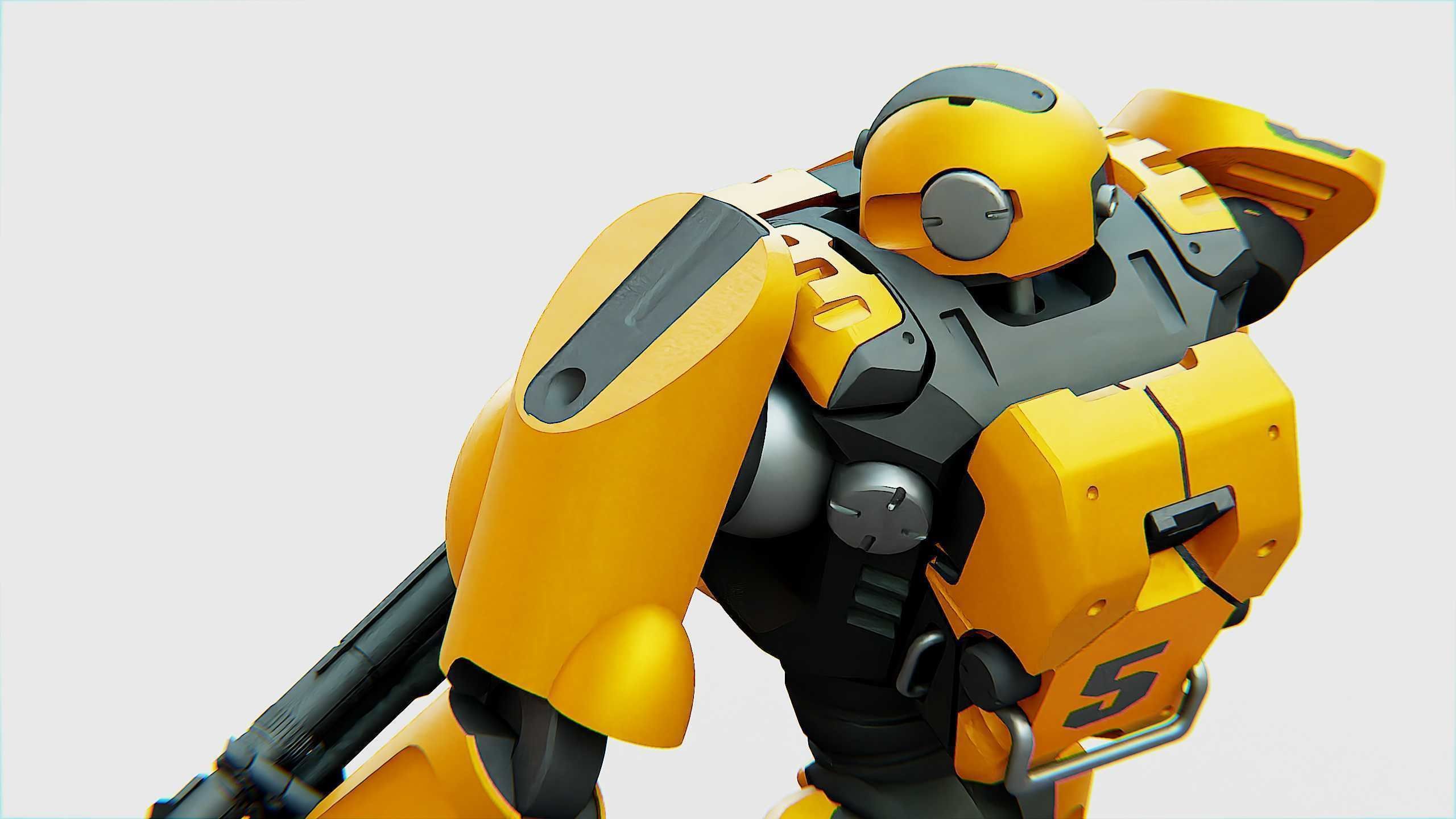 BATTLE DROID QORA  Rigged for Unreal Engine - Unity - MIXAMO 3D model_20