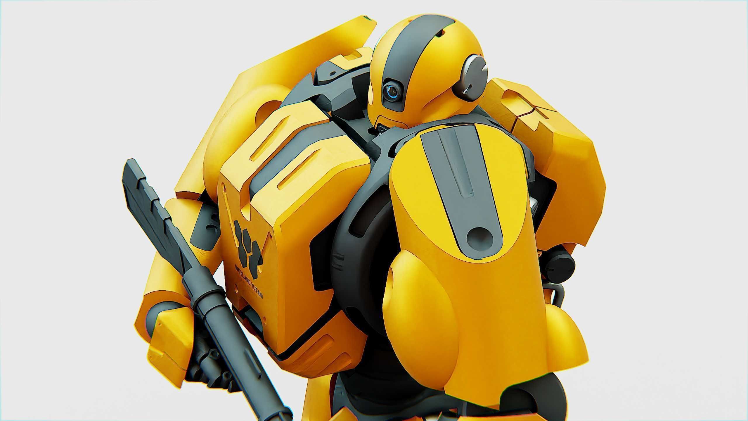 BATTLE DROID QORA  Rigged for Unreal Engine - Unity - MIXAMO 3D model_19