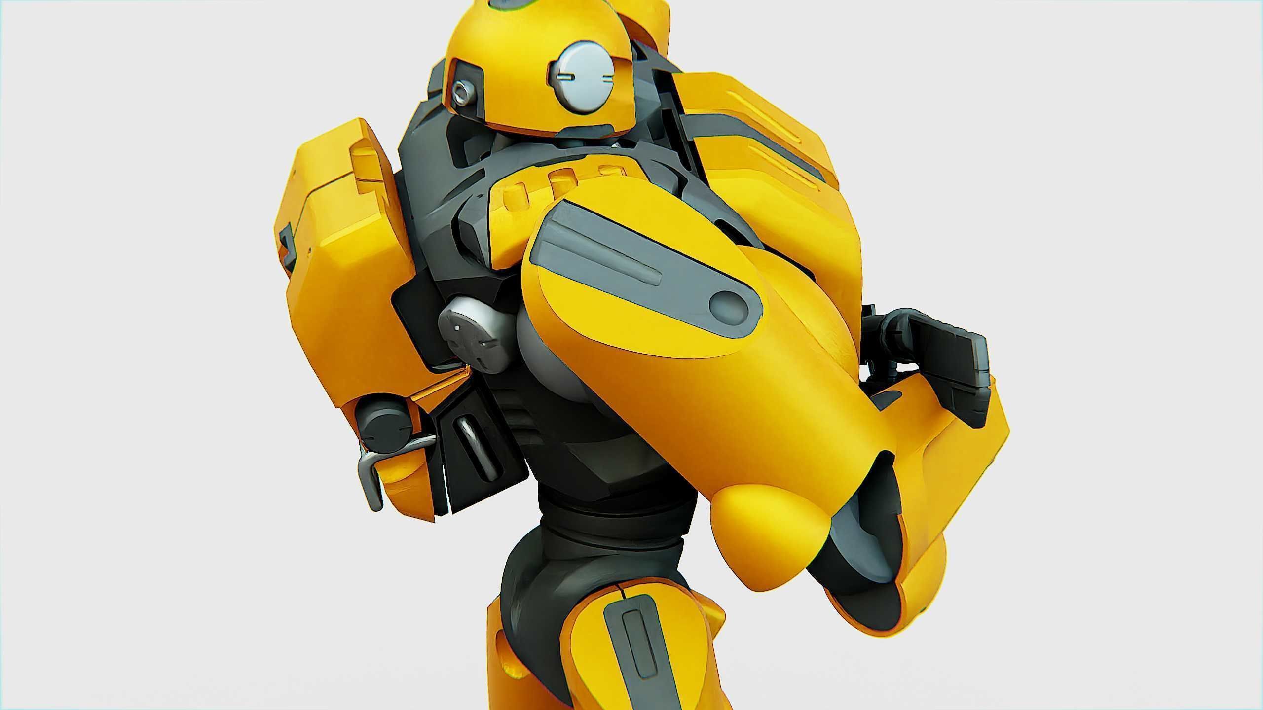 BATTLE DROID QORA  Rigged for Unreal Engine - Unity - MIXAMO 3D model_25