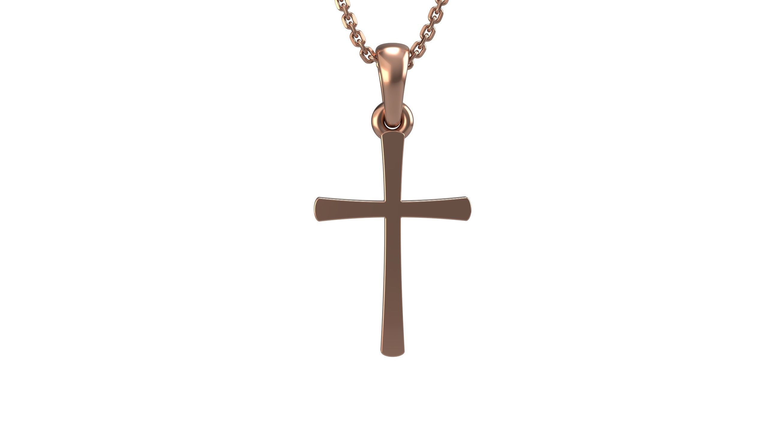 Cross pendant 14   3D print model_5