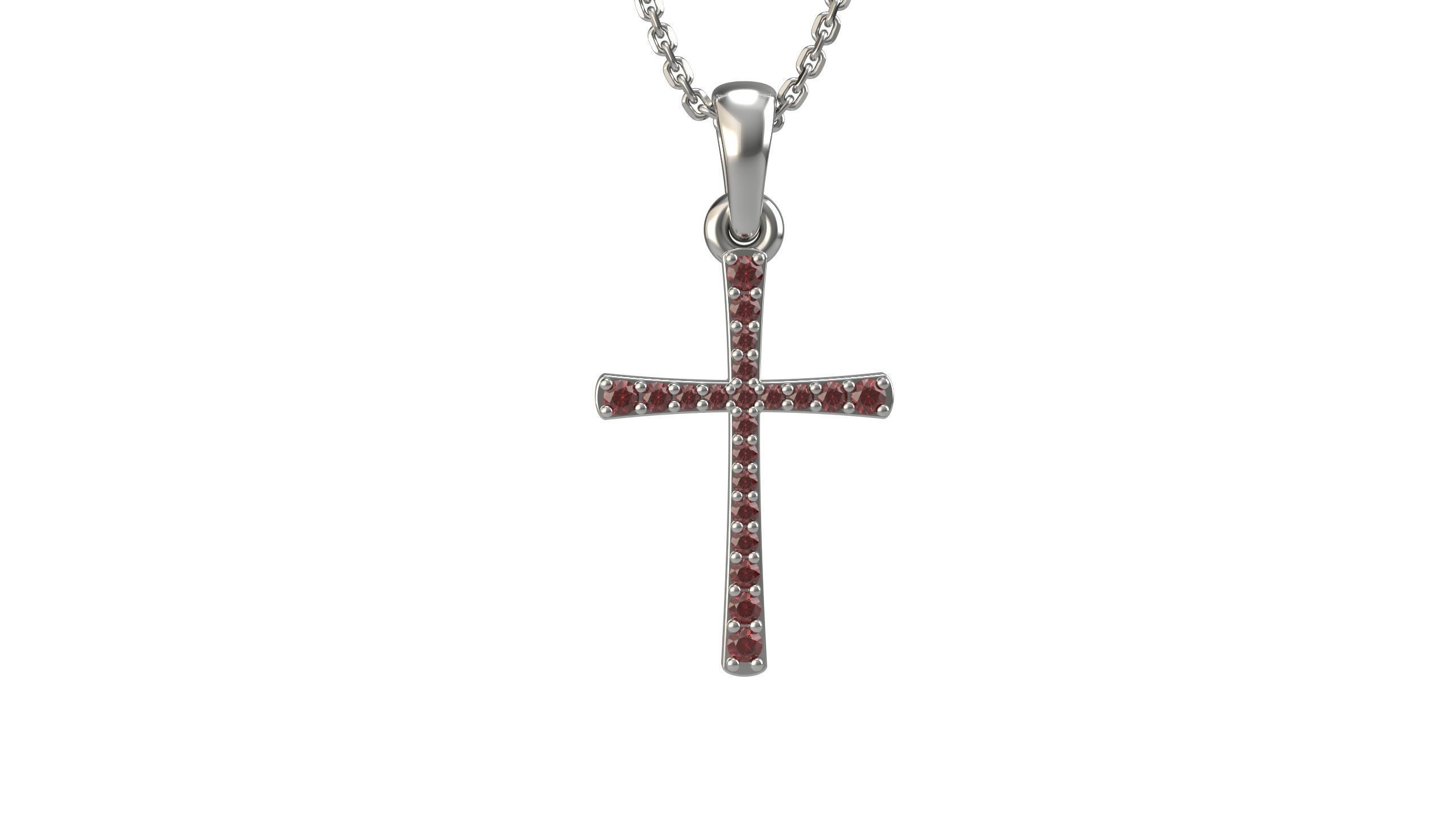 Cross pendant 14   3D print model_3
