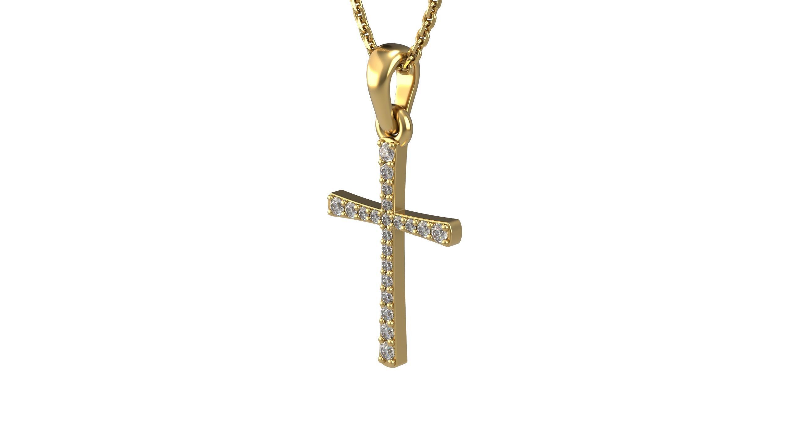 Cross pendant 14   3D print model_2