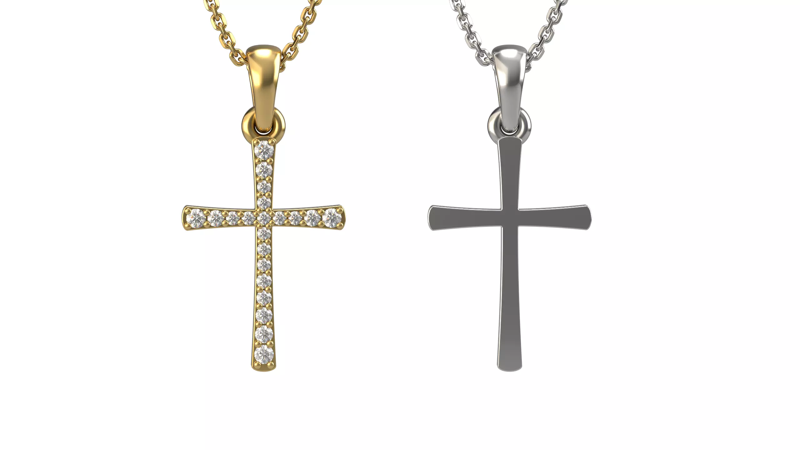 Cross pendant 14   3D print model_0