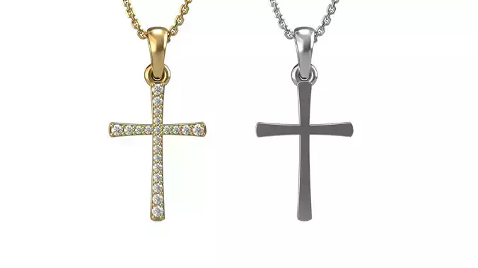 Cross pendant 14   3D print model