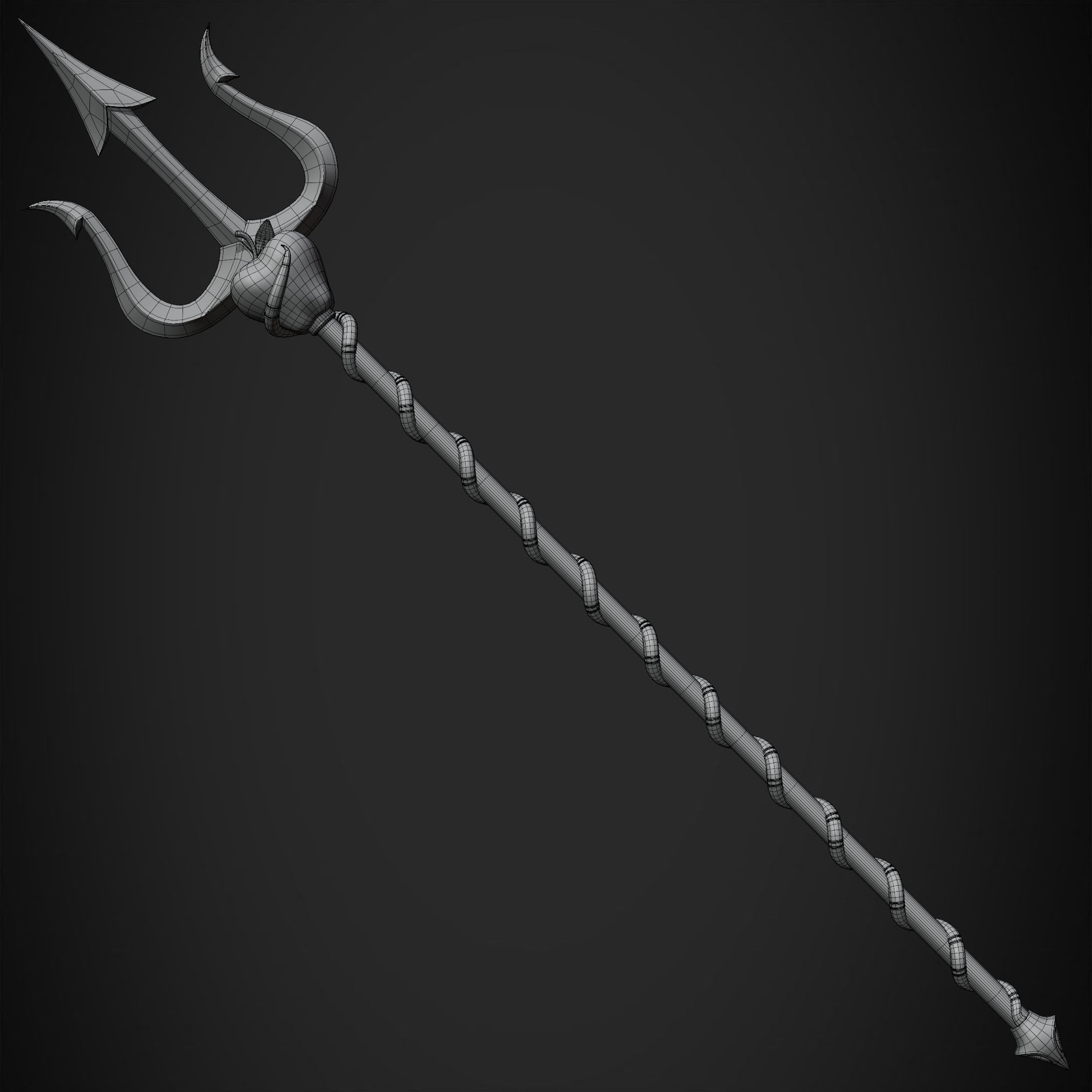 Hazbin Hotel Charlie Morningstar Trident for Cosplay 3D print model_13