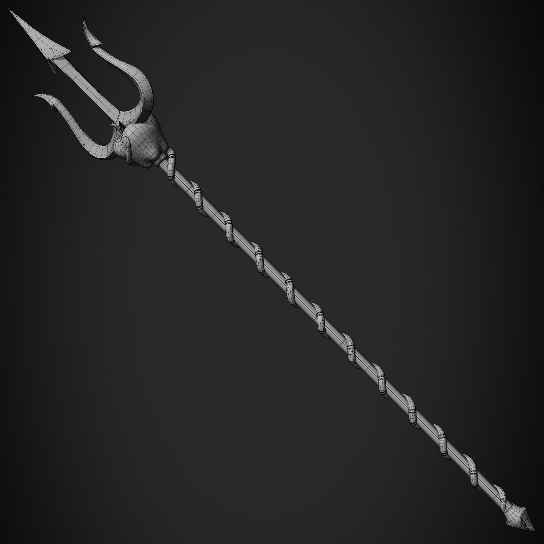 Hazbin Hotel Charlie Morningstar Trident for Cosplay 3D print model_15