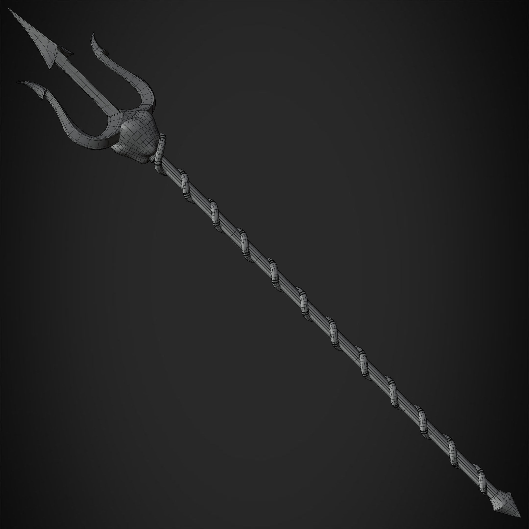Hazbin Hotel Charlie Morningstar Trident for Cosplay 3D print model_20