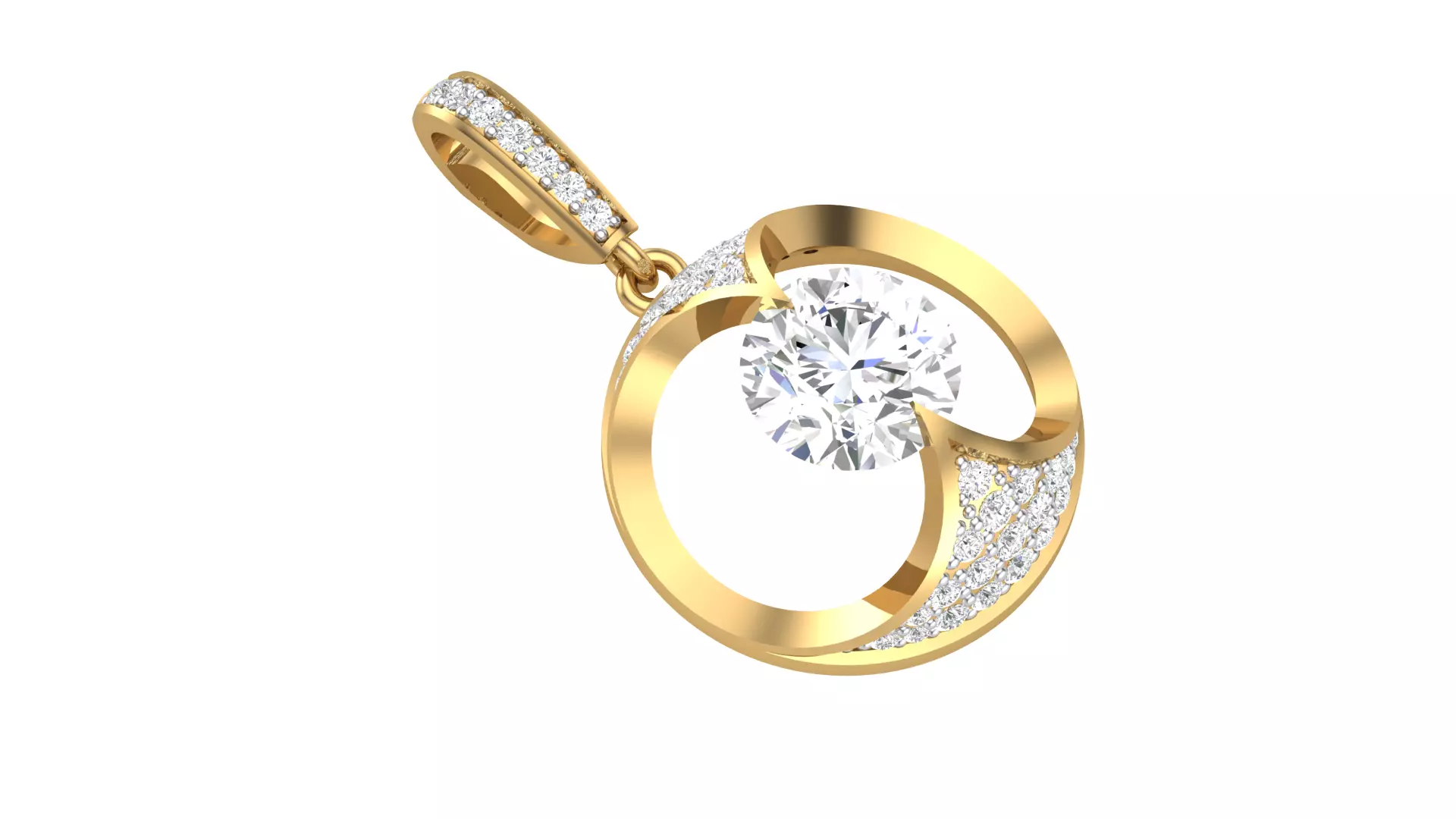 Caught My Eye Pendant 3D print model_0