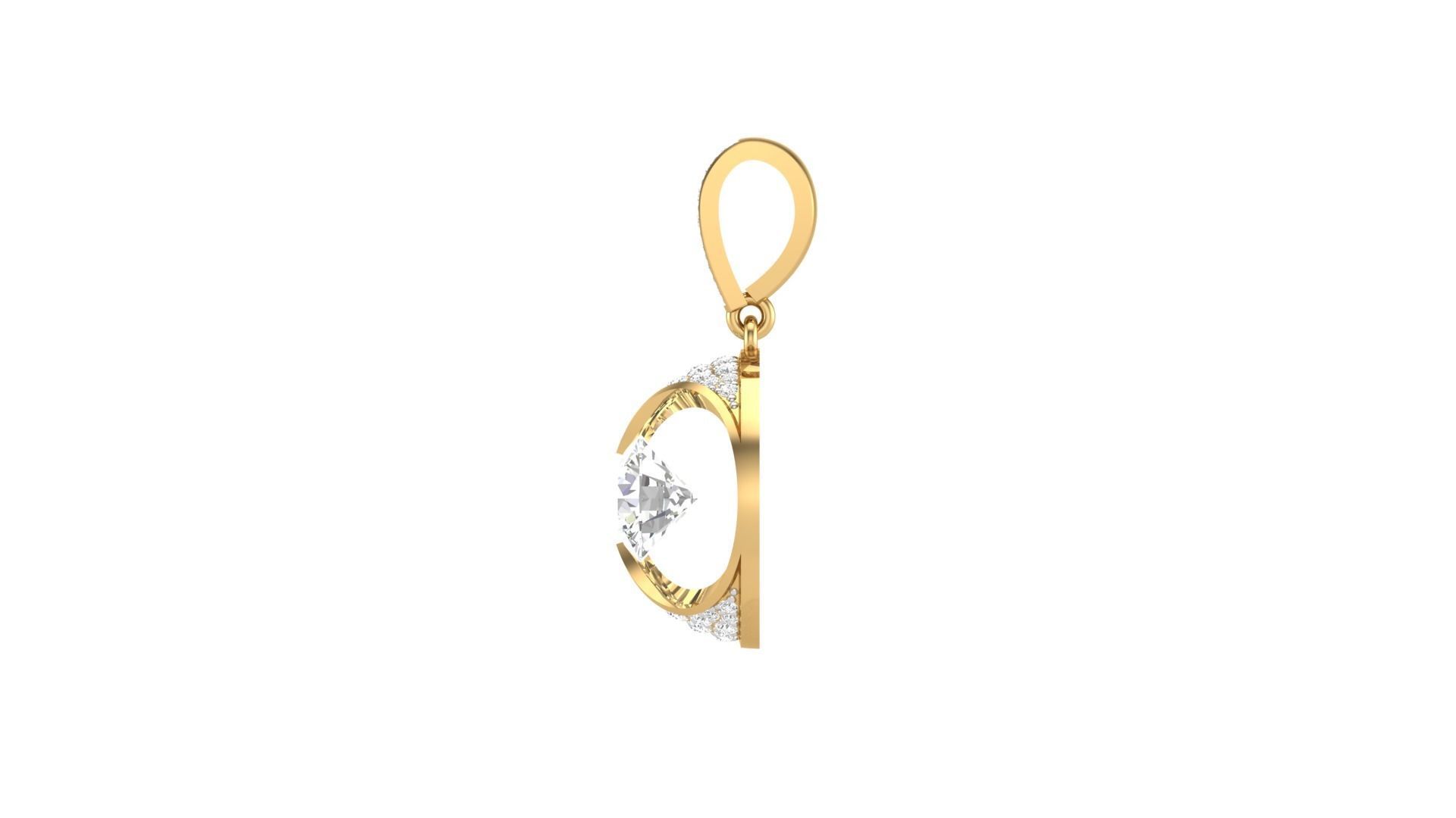 Caught My Eye Pendant 3D print model_4
