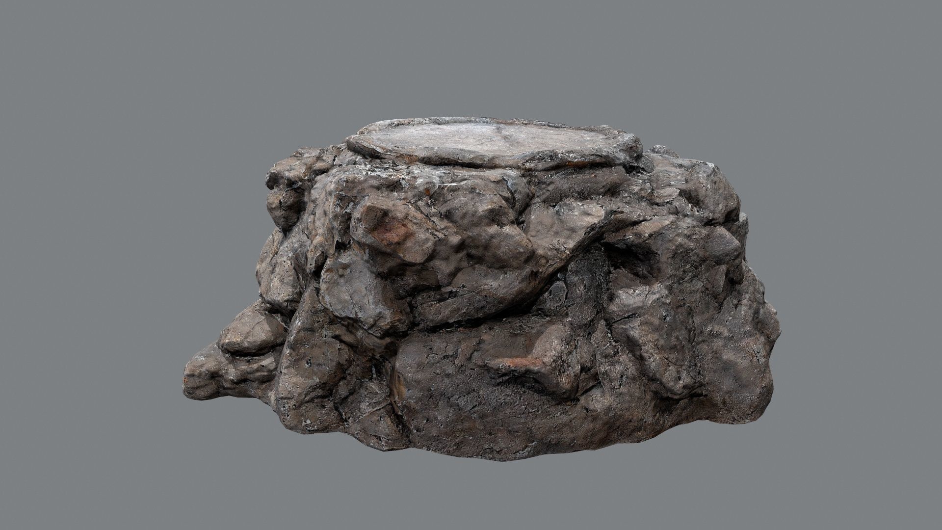 temple stairs 1 Low-poly 3D model_3