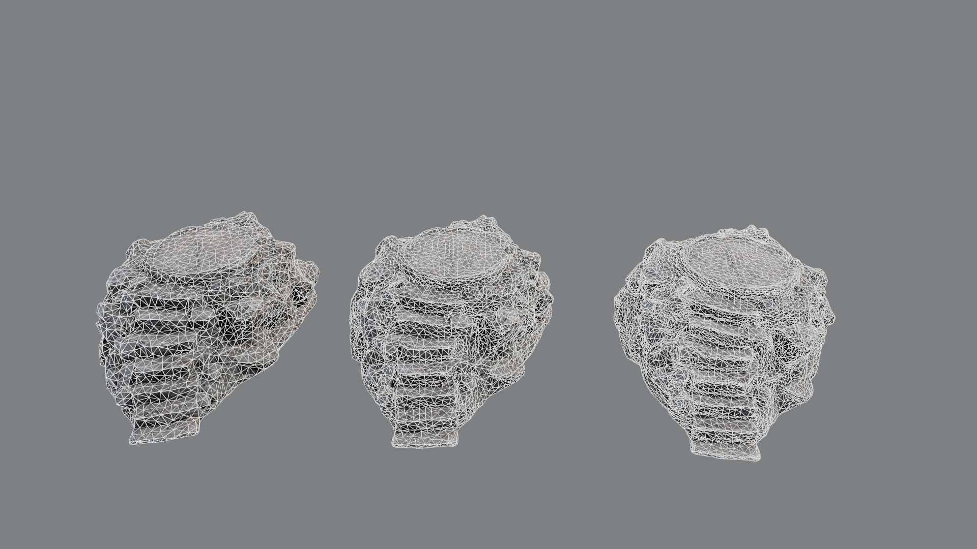 temple stairs 1 Low-poly 3D model_11