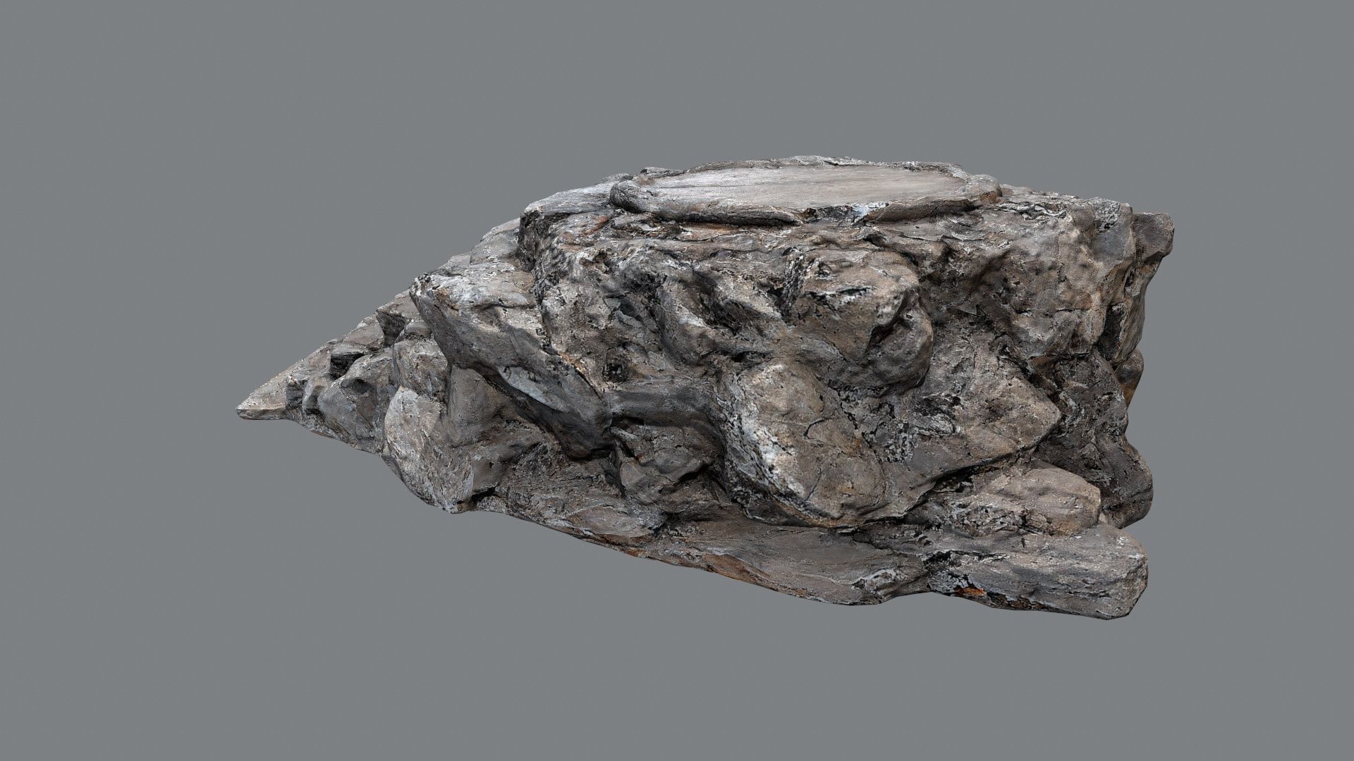 temple stairs 1 Low-poly 3D model_5