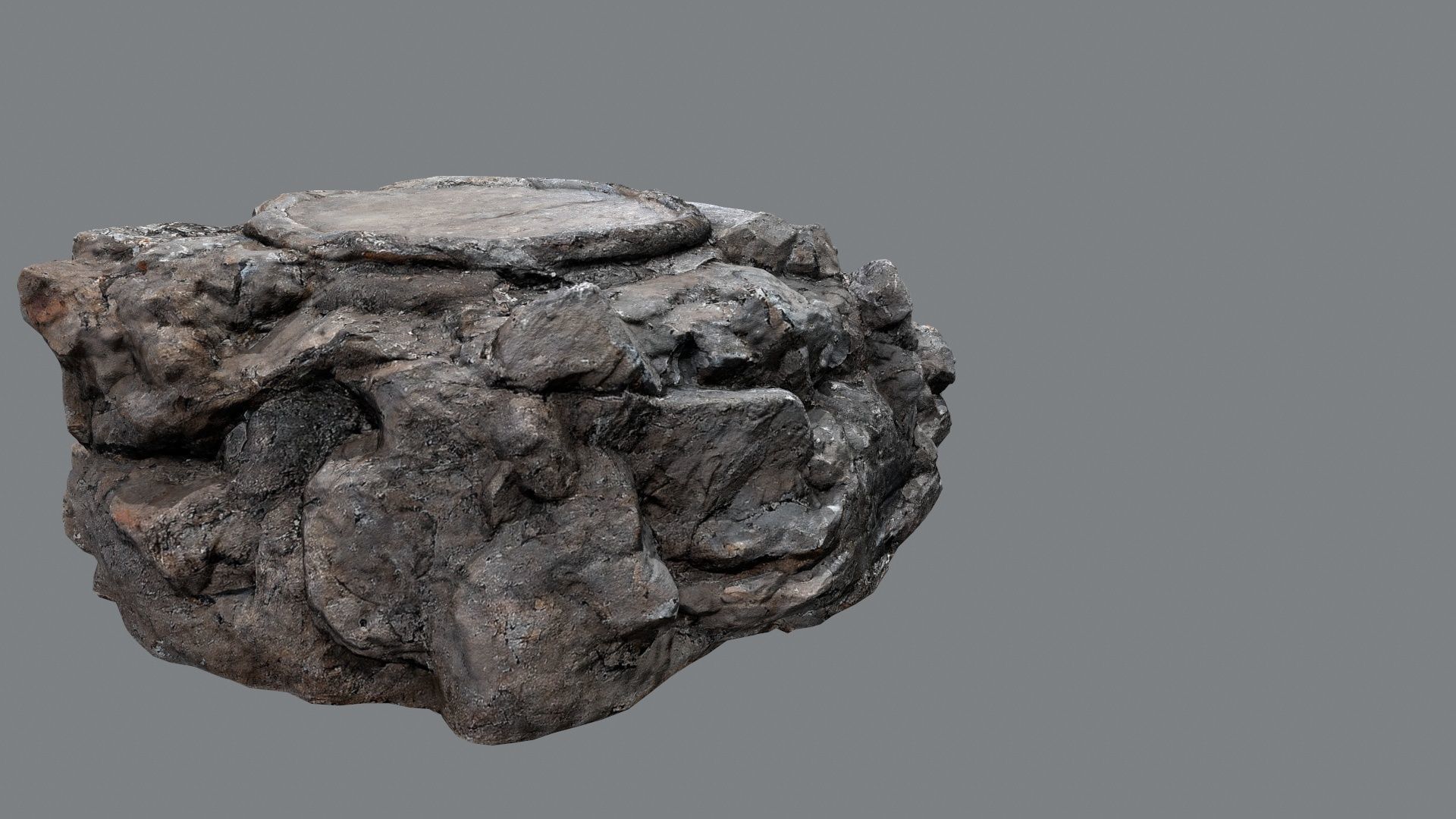 temple stairs 1 Low-poly 3D model_2