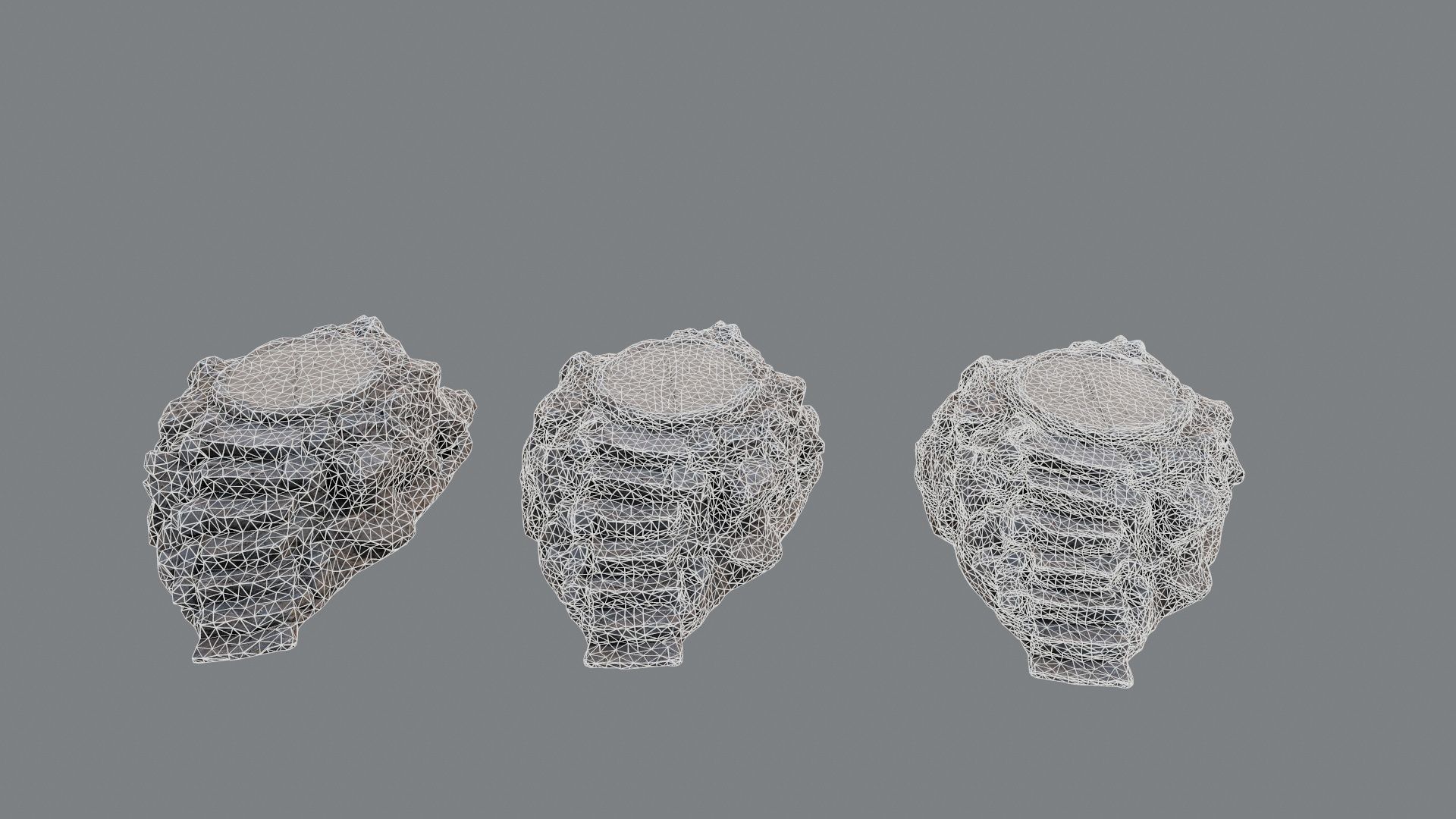 temple stairs 1 Low-poly 3D model_12