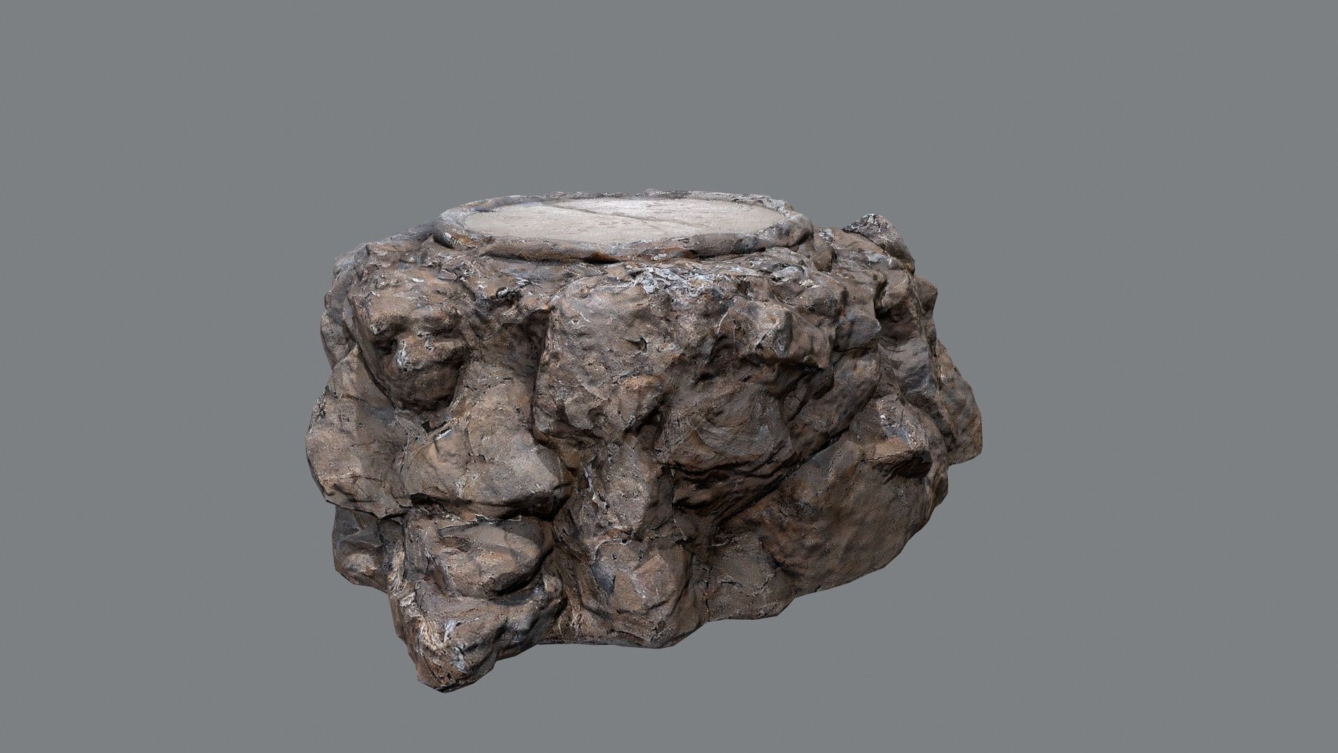 temple stairs 1 Low-poly 3D model_4