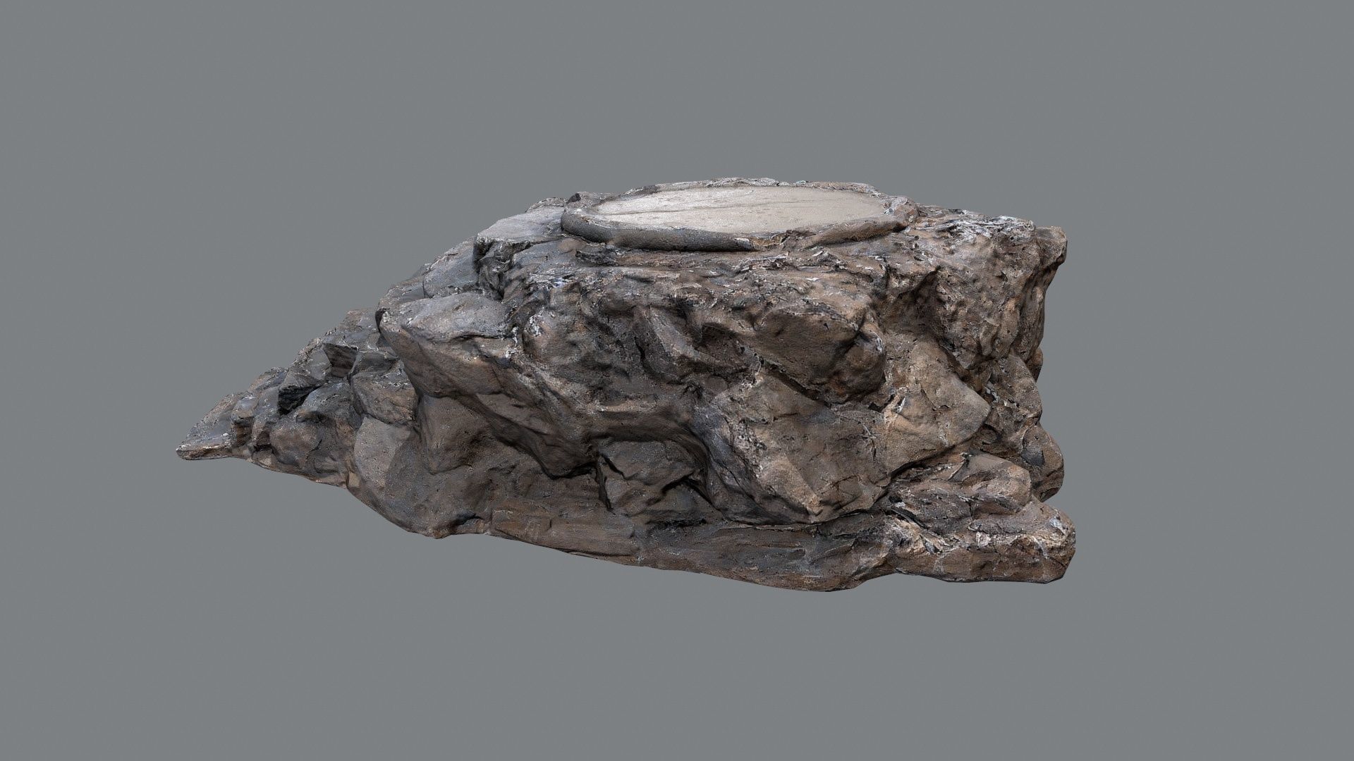 temple stairs 1 Low-poly 3D model_5