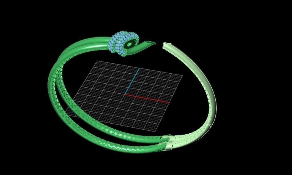 Modren Knot Bracelet with detail images 3D print model_7