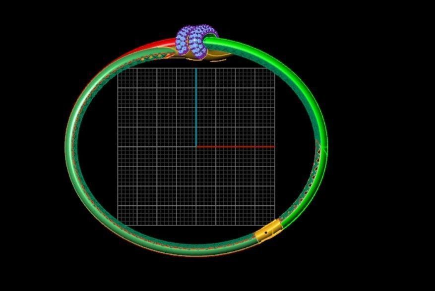 Modren Knot Bracelet with detail images 3D print model_6