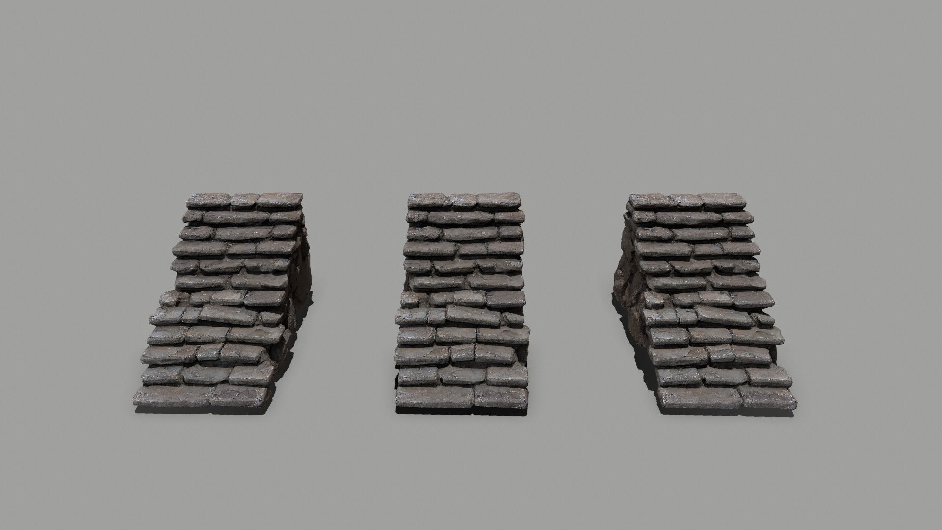 stairs Low-poly 3D model_10