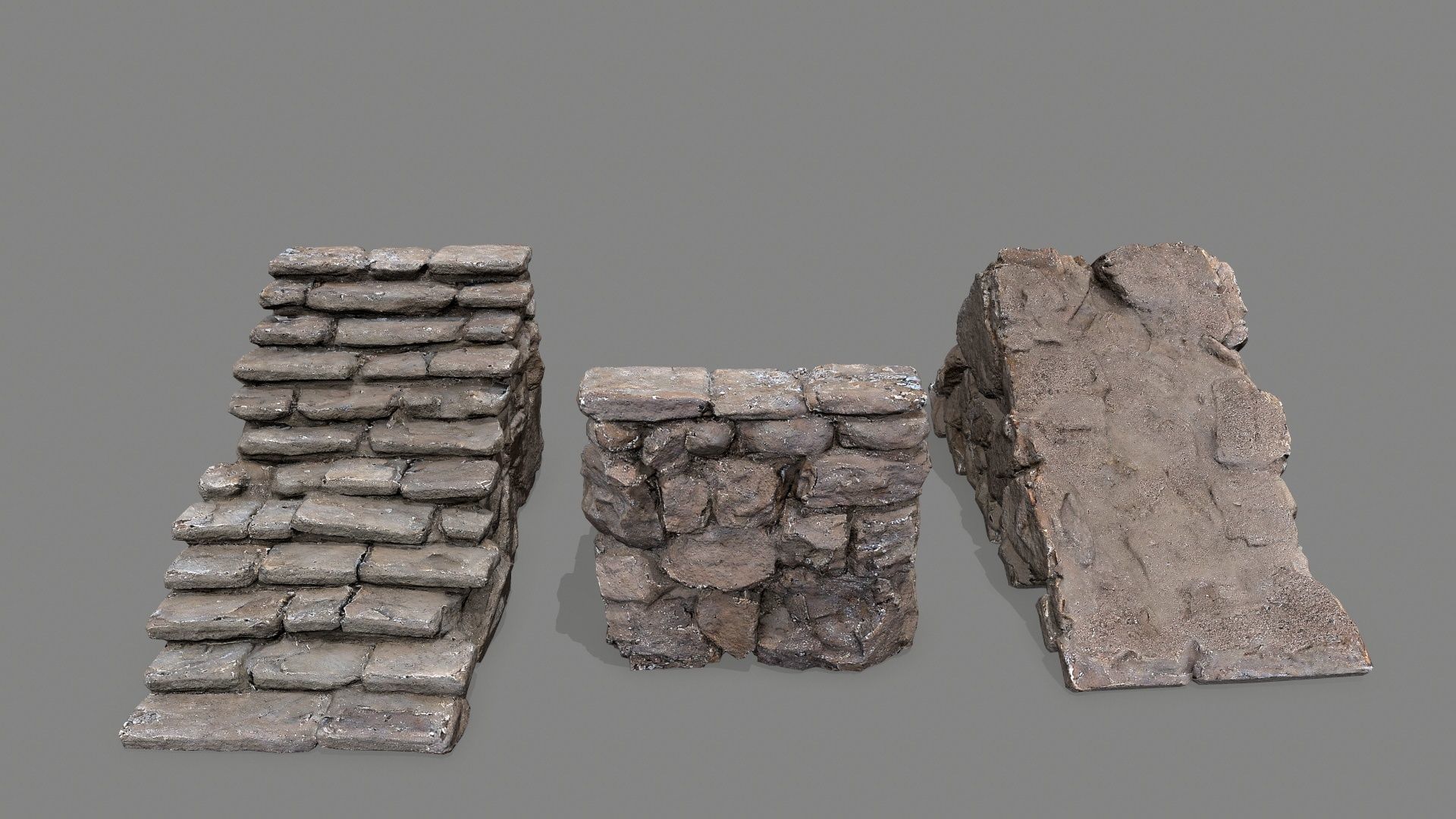 stairs Low-poly 3D model_9