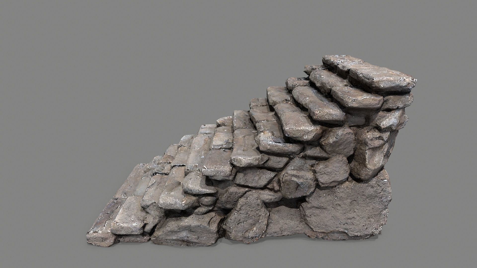 stairs Low-poly 3D model_5