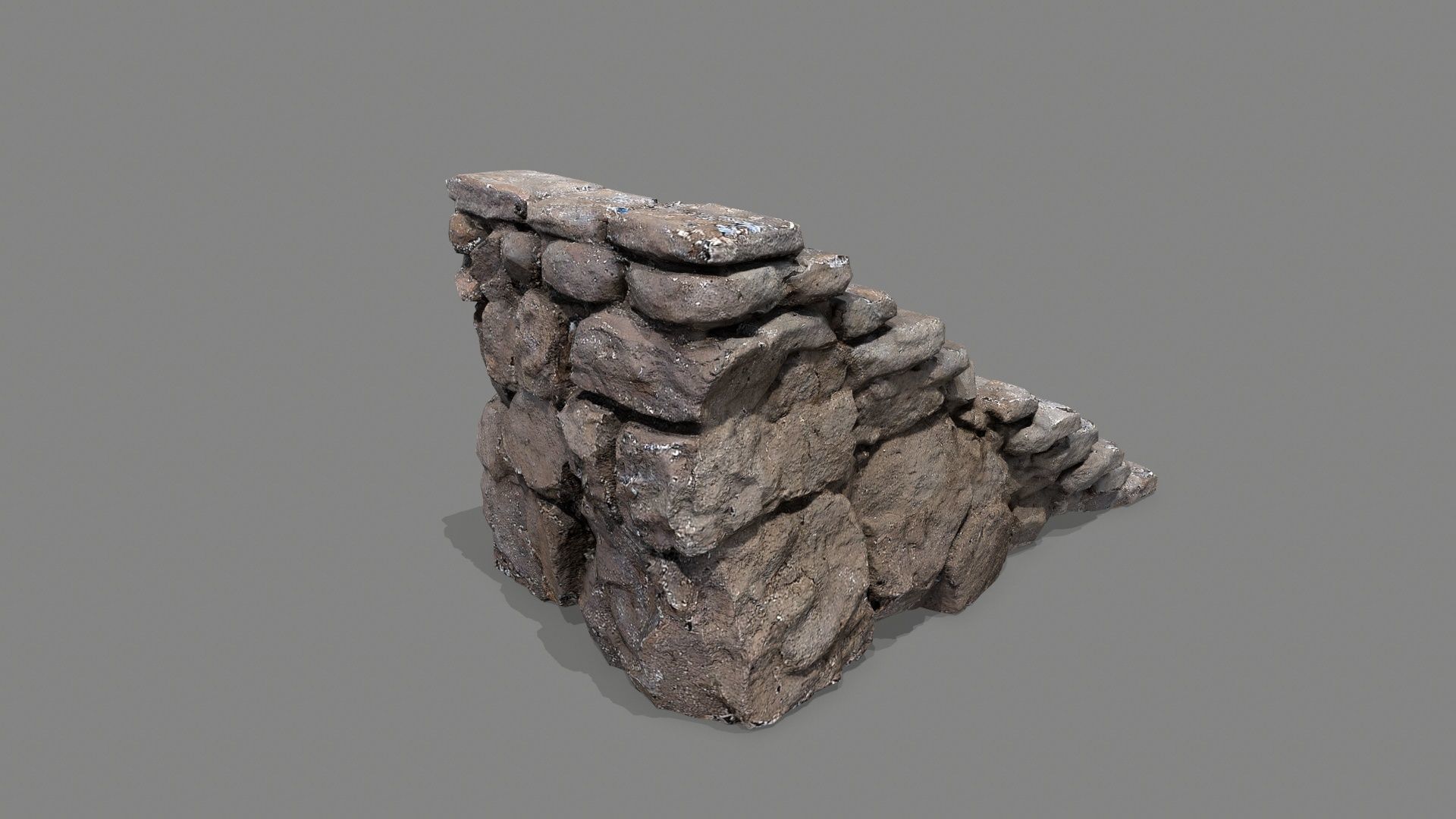 stairs Low-poly 3D model_2