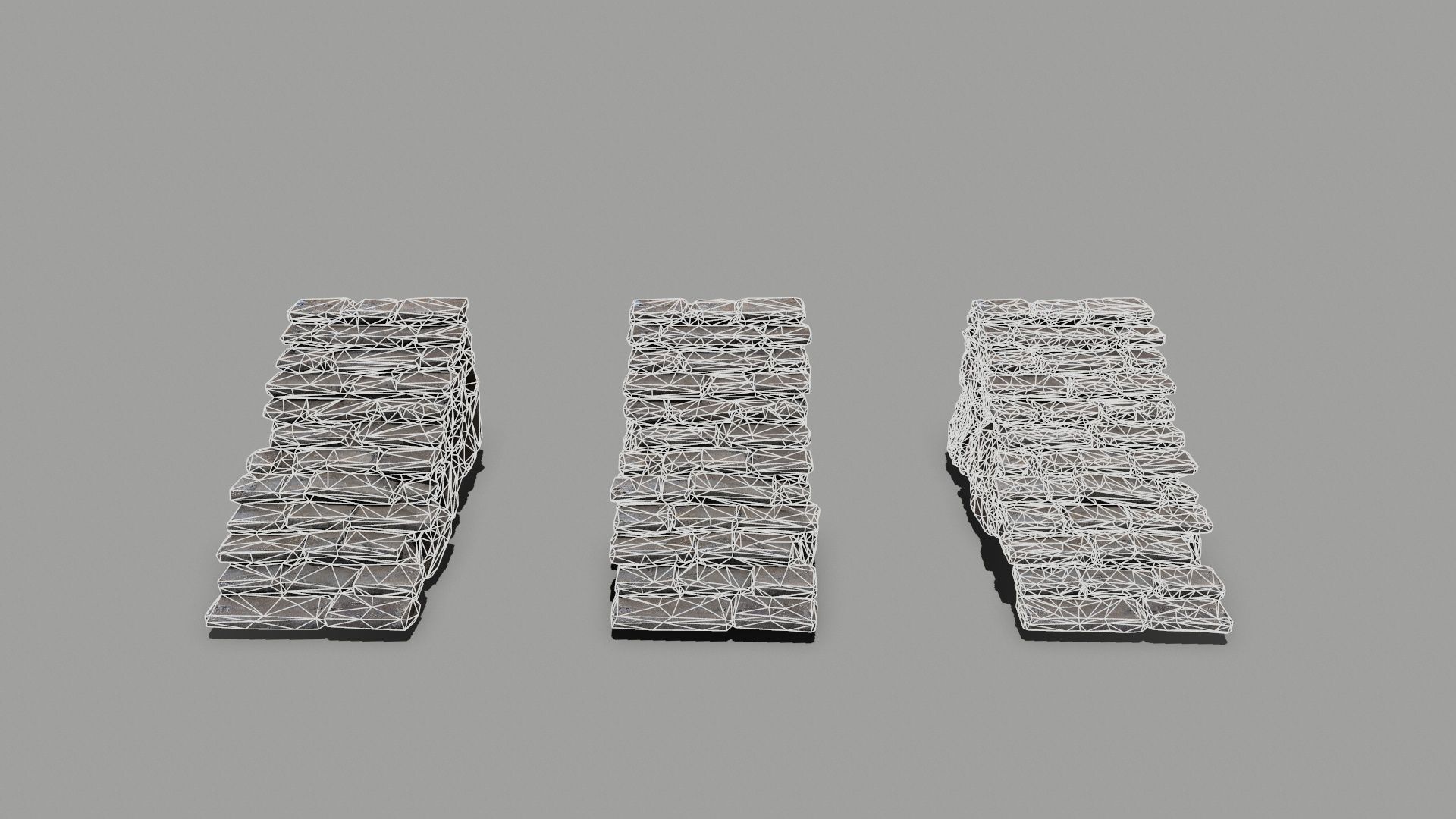 stairs Low-poly 3D model_11