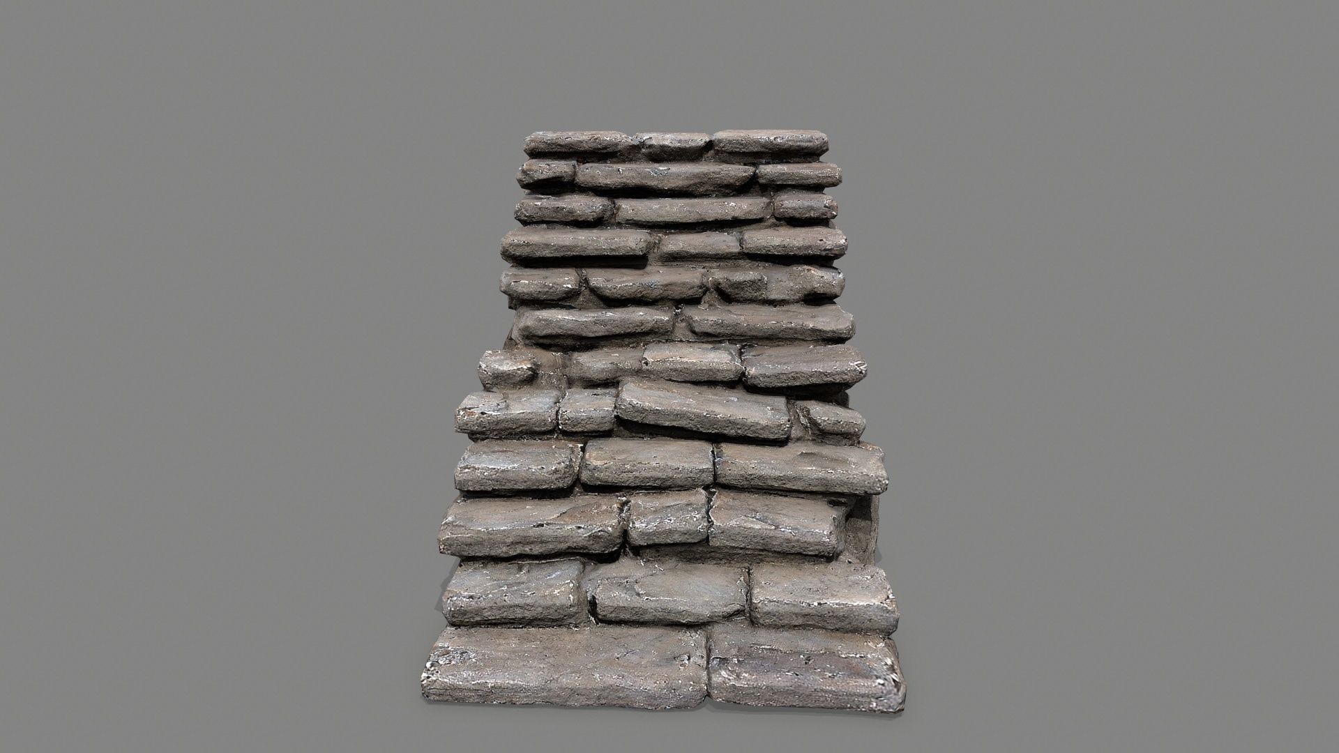 stairs Low-poly 3D model_8