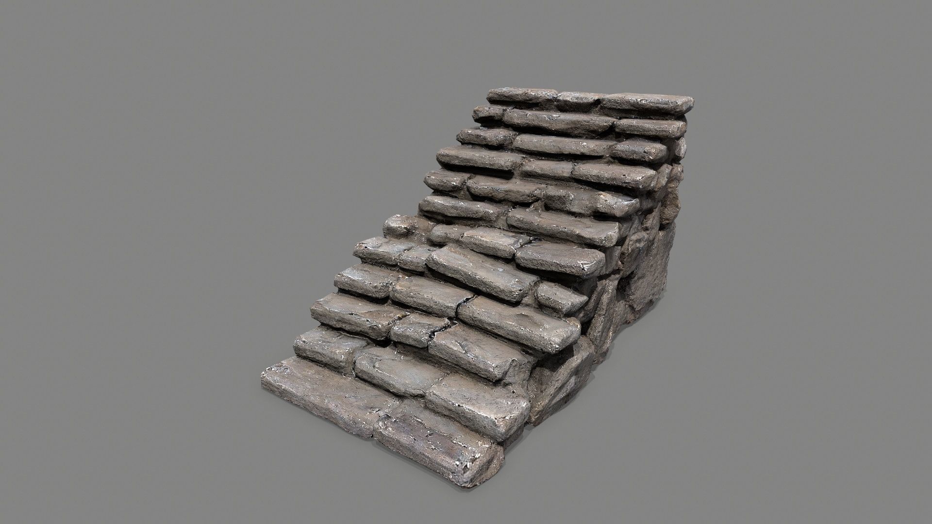 stairs Low-poly 3D model_7