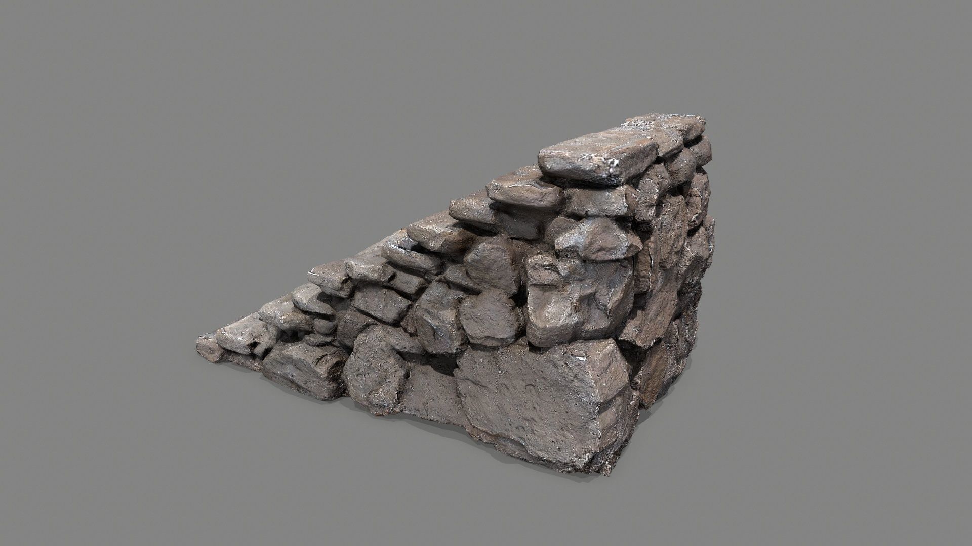 stairs Low-poly 3D model_4