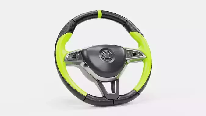 Lamon Green Cover Steering Wheel 