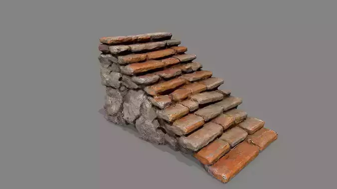 stairs Low-poly 3D model