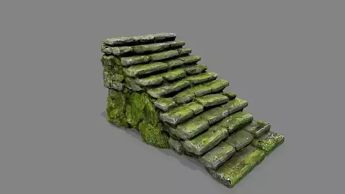 stairs Low-poly 3D model