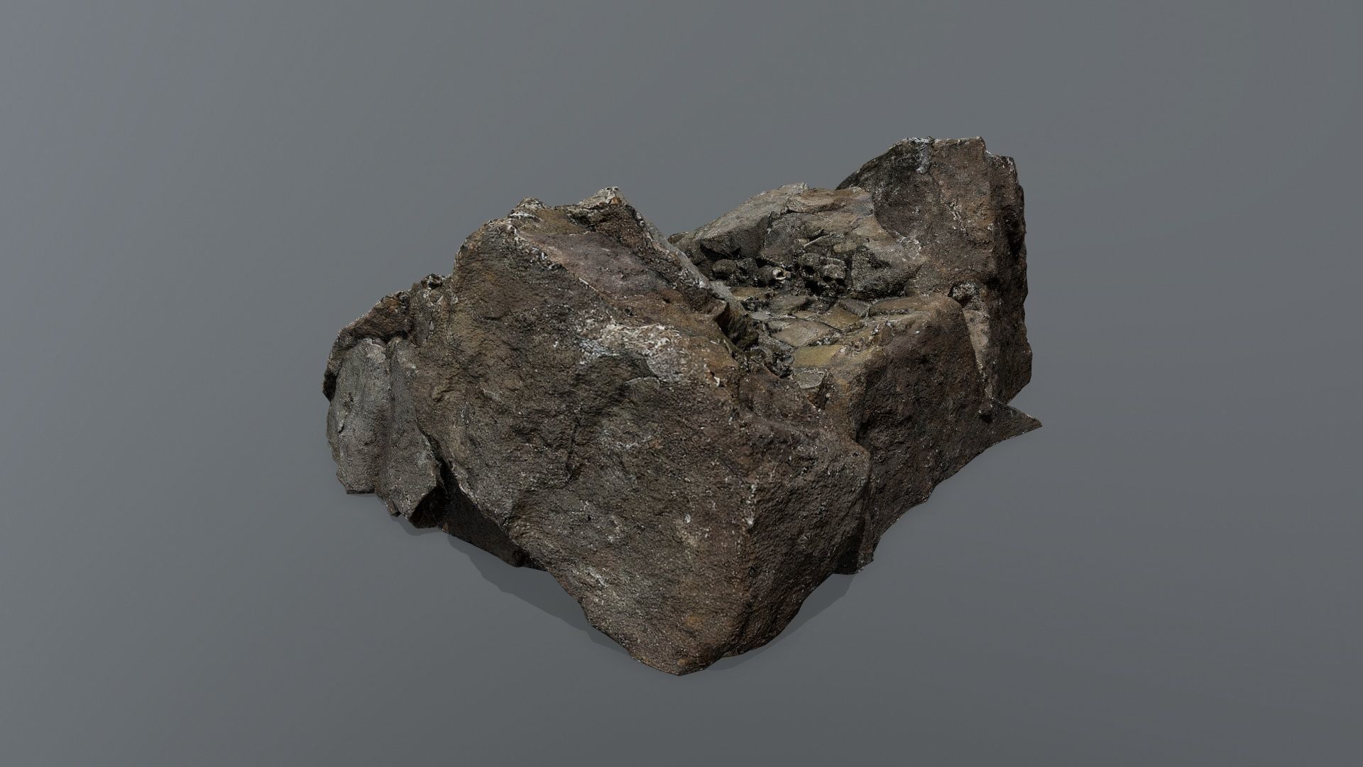 Ruin Stairs Low-poly 3D model_6