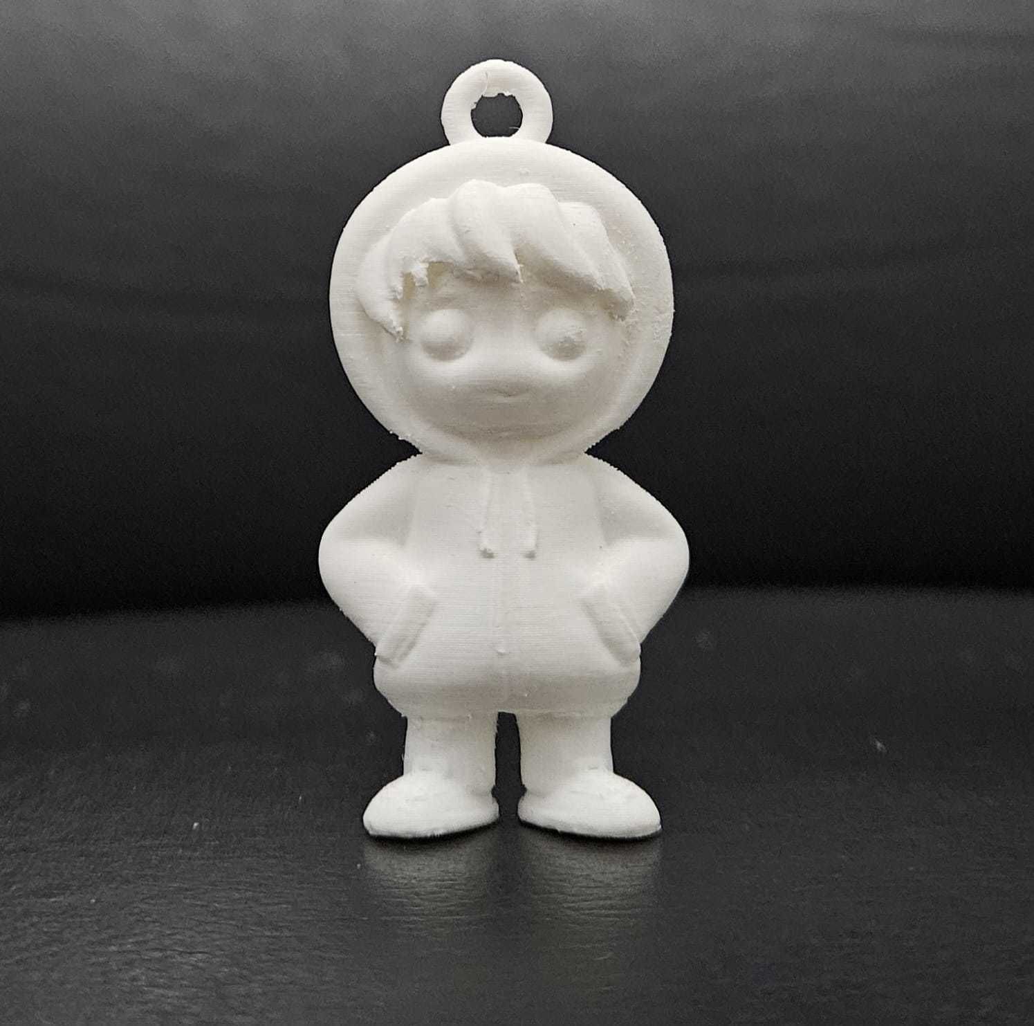 Boy Keychain 3D print model_4
