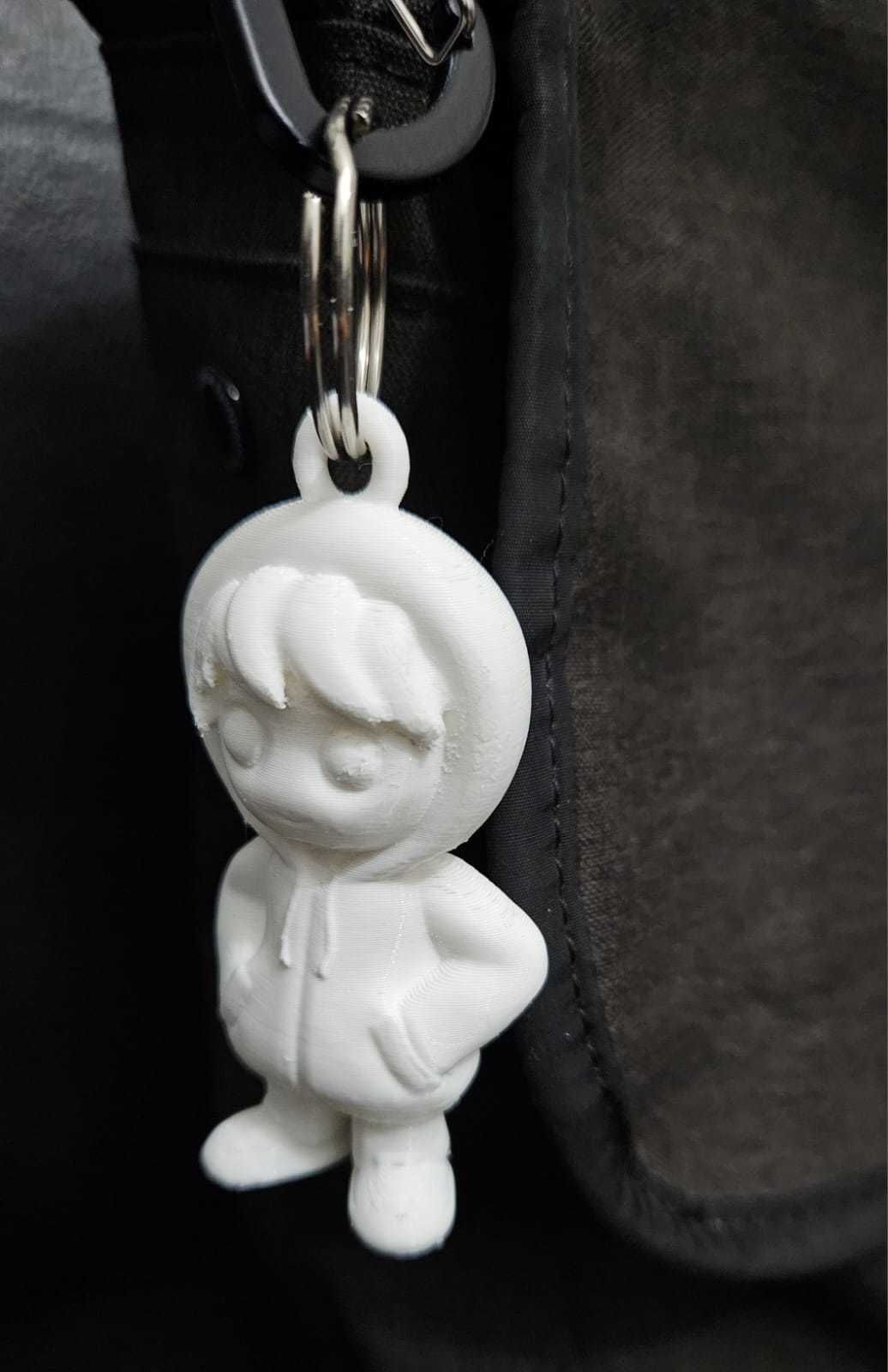 Boy Keychain 3D print model_14