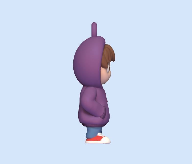 Boy Keychain 3D print model_3