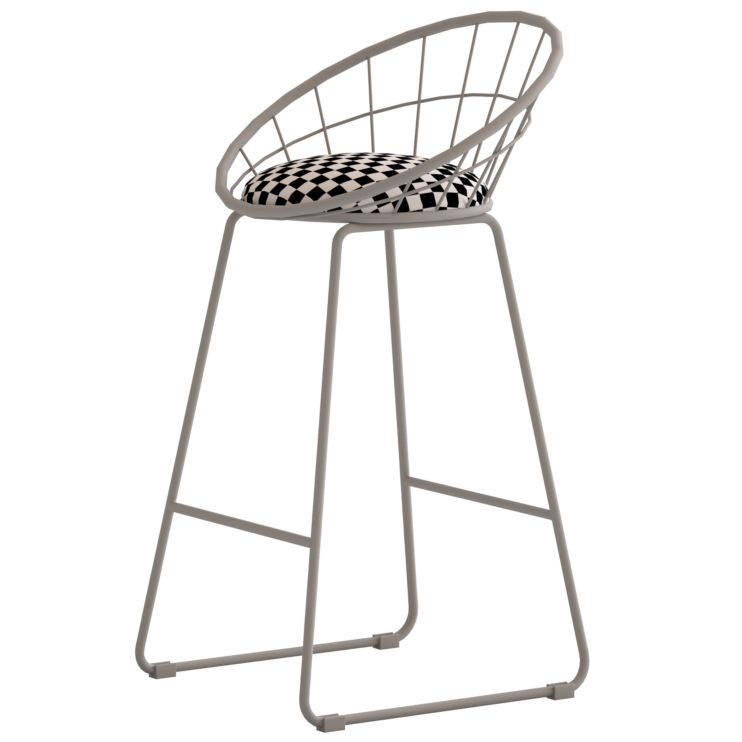 Dwell Home Black Nord Barstool 3D model_5