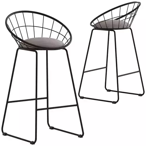 Dwell Home Black Nord Barstool