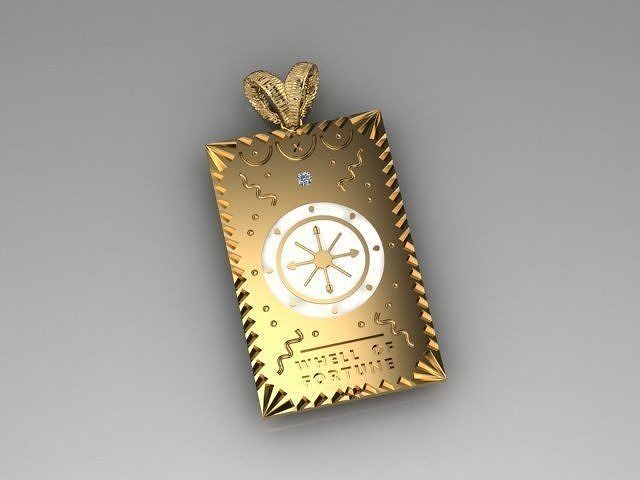 KADIN PUSULA KOLYE 3DM STL OBJ FBX RENDER  3D BASKI MODELI Free 3D print model