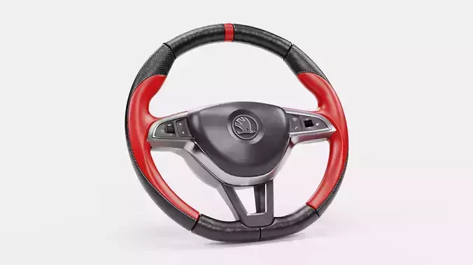 Red Cover Steering Wheel