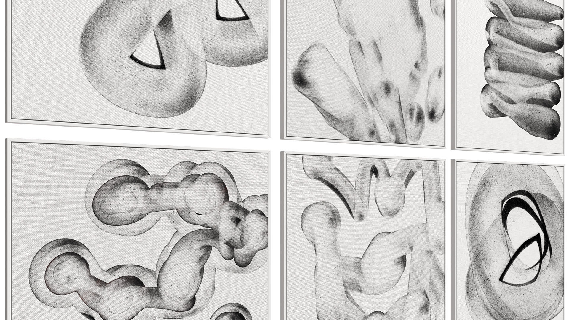 6 Abstract Frames Set 008 3D model_2