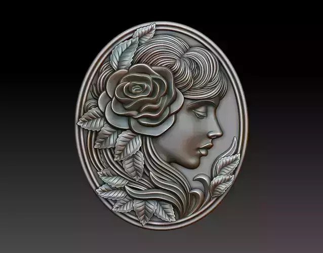 Greenlady 9 3D print model