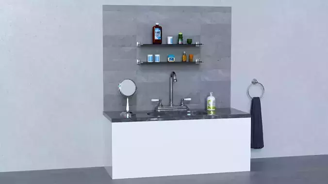 Bathroom Sink 3D Model 3D model